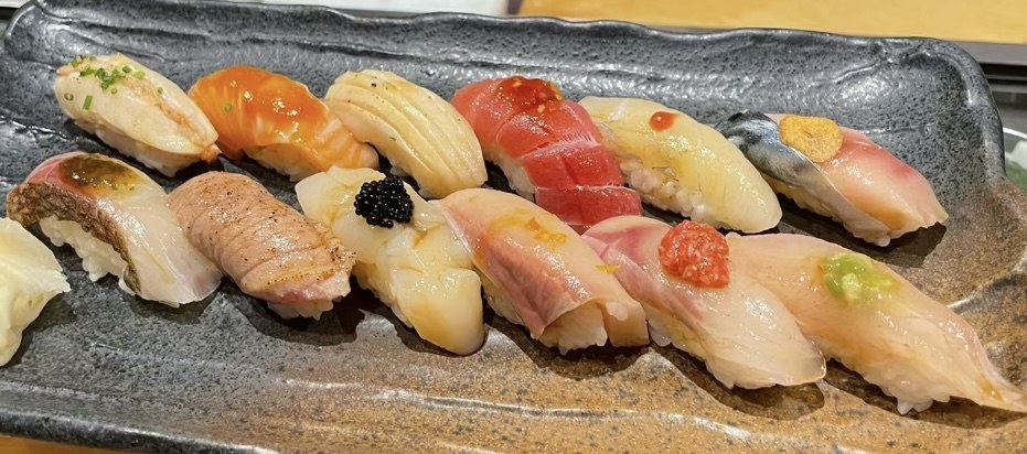 Assorted nigiri selection